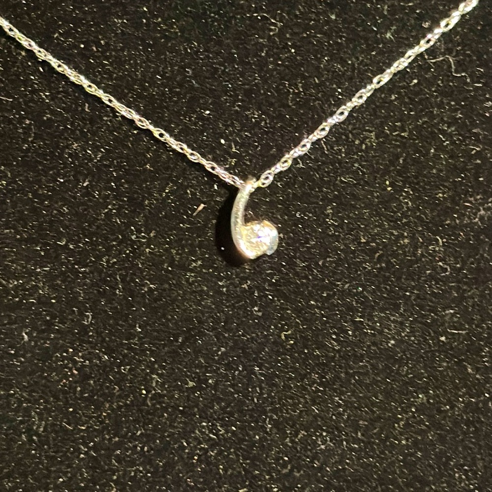 14 karat gold, diamond necklace, 4.90.